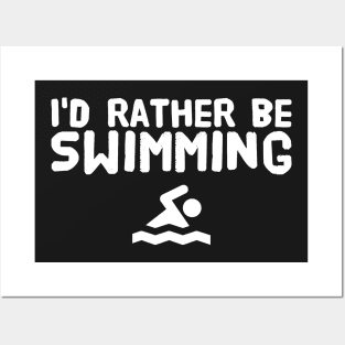 I'd rather be swimming Posters and Art